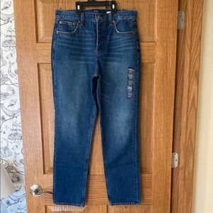 J. Crew high rise straight Jeans